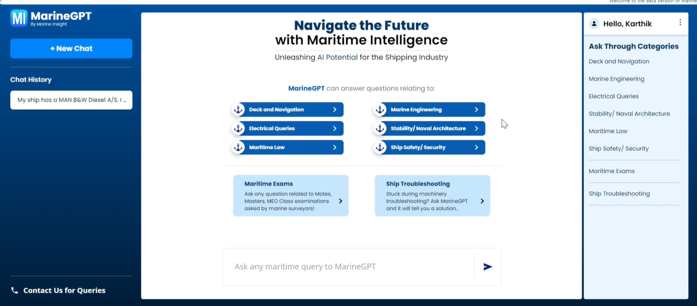 Maritime Intelligence Platform with RAG-Based LLM hero
